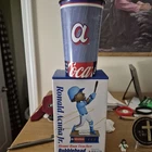 NIB Atlanta Braves Ronald Acuña Jr. Home Run Tracker Bobblehead + Souvenir Cup