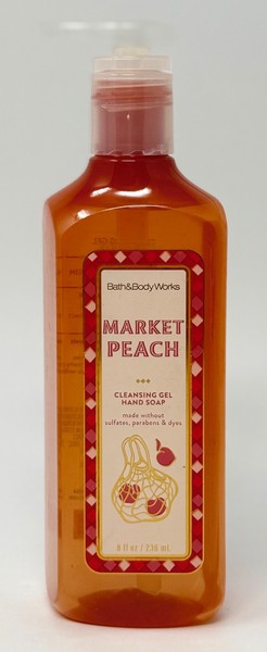 1 NUEVA BOMBA DE LAVADO DE JABÓN DE MANOS GEL LIMPIADOR MELOCOTÓN BATH & BODY WORKS MARKET 8 OZ
