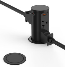20A Pop up Outlet for Countertop,Recessed Power Strip 2.5-Inch Hole,Tamper Resis