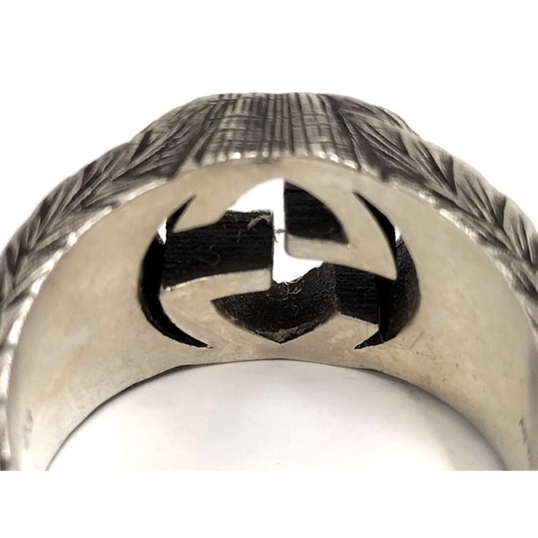 GUCCI Arabesque Interlocking Ring SV925 Silver Us… - image 8