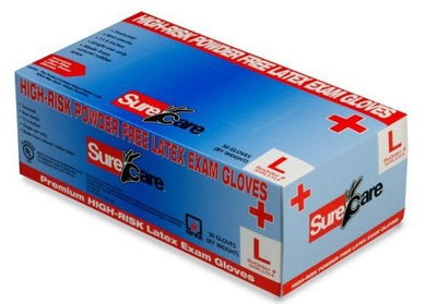 #ad 10 50#x27;s High Risk Powder Free Blue Latex Exam 13 MIL SIZE S M L Xl amp; XXL $149.50