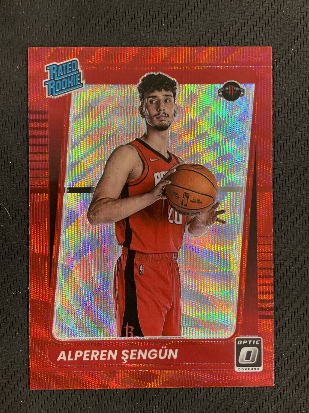 2021-22 Donruss Optic #169 Alperen Sengun Rookie Red Wave Prizm Houston Rockets