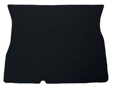 Schwarz Gestepptes Kunstleder Kofferraummatte für Volkswagen Corrado 1988-1995