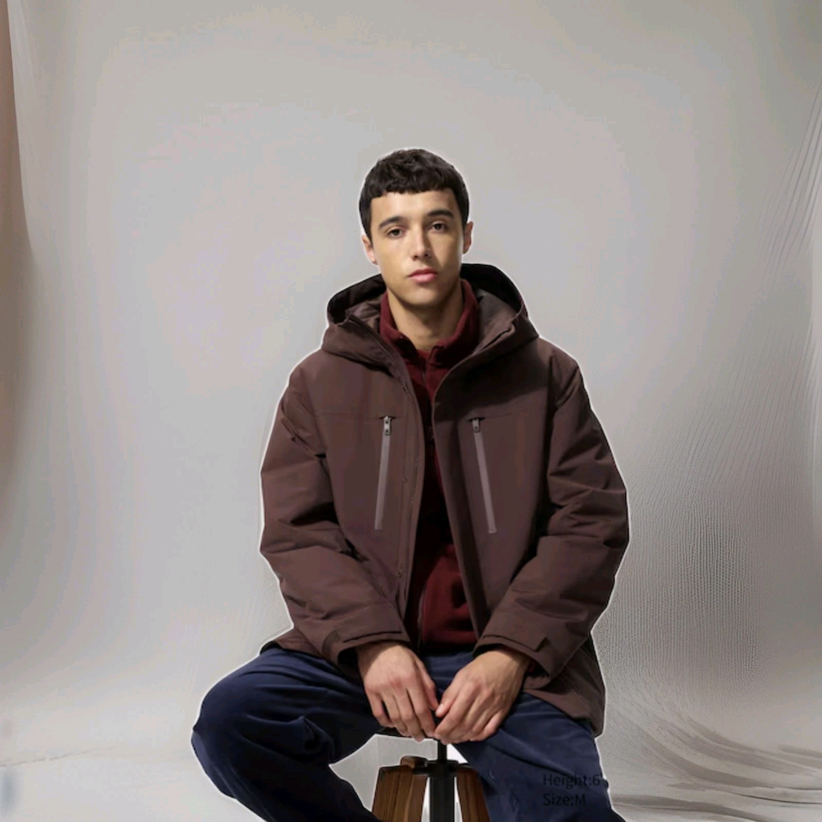 UNIQLO Hybrid Down Parka | Wine M | New