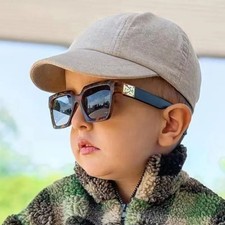 Square Frame Sunglasses Kids UV400 Colorful Vintage Outdoor Goggle Glasses