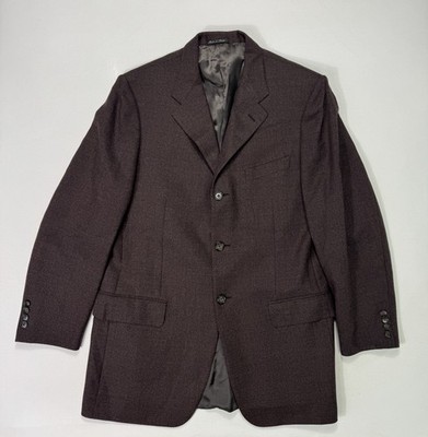 Corneliani Wool Sport Coat Men's 52L (42L US) Brown Luxury 3-Button Modern