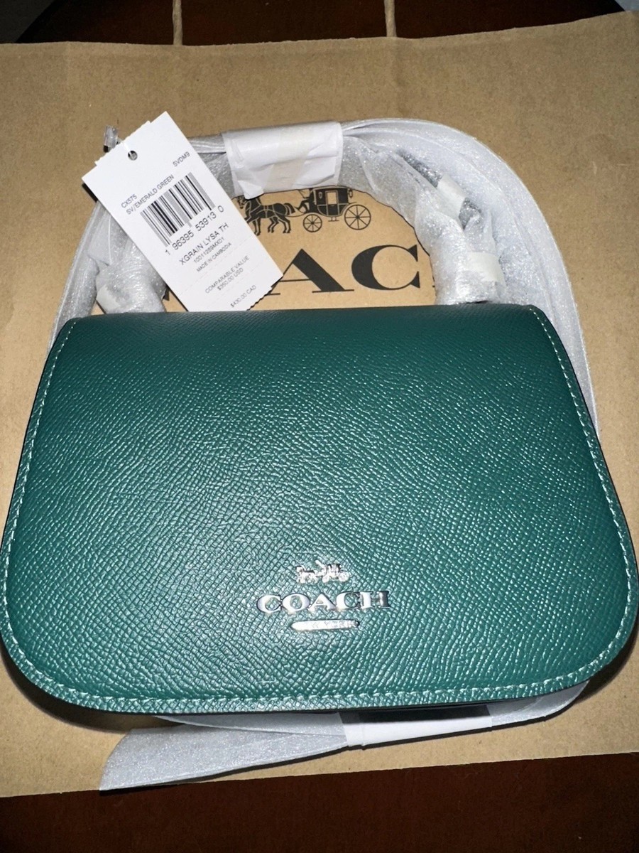 Coach Lysa Top Handle Bag CX575 SVDM9 Emerald Green