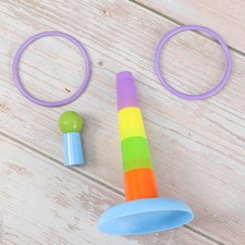 Educational Bird Toy Interactive Ring Toss Toy Funny Parrot Playing Accessories