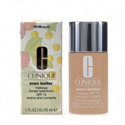 Clinique Even Better Makeup CN 28 IVORY SPF 15 Foundation 30ml Full Size NEW