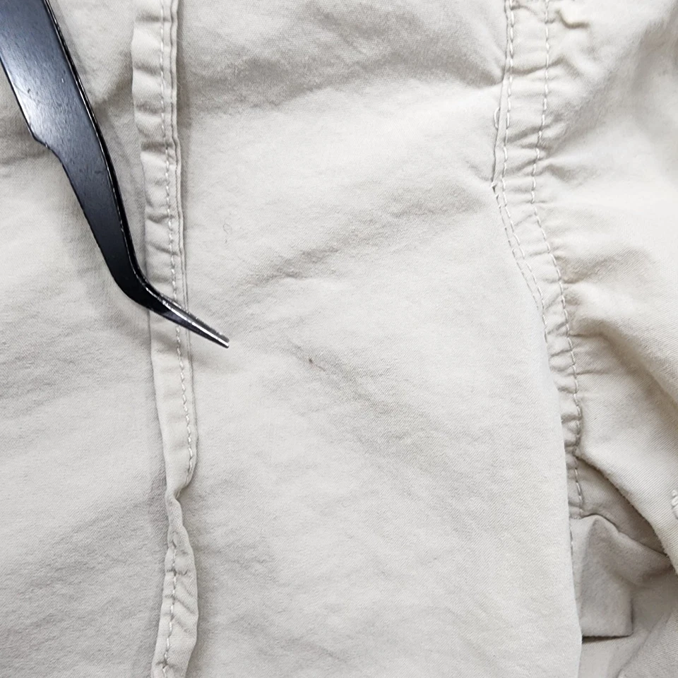 Брюки женские Gloria Vanderbilt 10 МИНИАТЮРНЫЕ желтовато-коричневые карго капри на шнурке легкие - Изображение 2 из 4