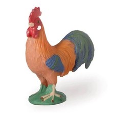 Rooster Hen Bird Farm Animal Figure Toy PVC Doll Small Figurine Birthday Gifts