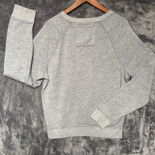 Abercrombie Fitch Sweater Mens L Gray Muscle Pullover Crewneck Sweatshirt Y2K 15 - Picture 4 of 14