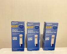 3 x Digital Pregnancy Test 2 Test Sticks Each Clearblue Digital Exp:02/29/2029
