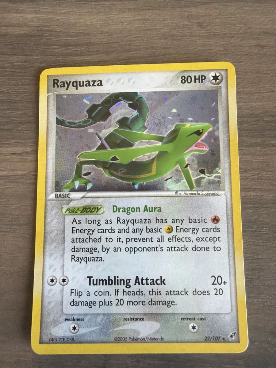 Rayquaza Pokémon TCG Holo Rare Individual Collectible Card Game