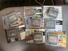 Sega Game Gear Games with Manuals and Game Protectors Bundle