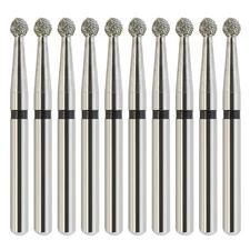 Multi-Use Dental Diamond Burs Round FG 801/016SC Super Coarse Black High Speed