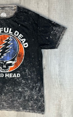 Grateful Dead Shirt Dead Head Bleach Tie Dye Chest 36” - Length 26” Adult Men M - Picture 9 of 17