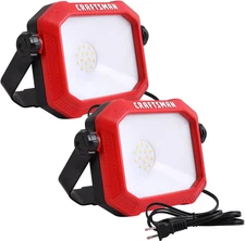 1100 Lumens 4000K LED Tiltable Portable Work Light with 2-In-1 Adjustable Metal