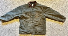 Vintage Dk Green Duck Carhartt 3XL Jacket Quilted Lining Men s C26 Fair Conditi