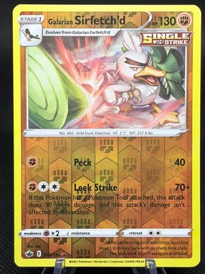 Galarian Sirfetch'd 079/198 Chilling Reign Pokemon Reverse Holo NM