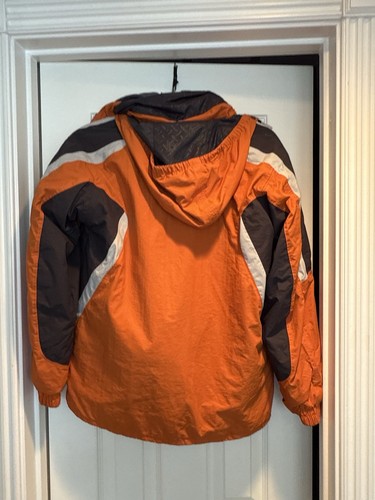 Columbia Jacket 14 - 16 Orange/Gray Winter Sport Coat Ski Snowboard - Worn Once - Picture 10 of 16