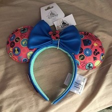 Disney Parks Vacation Club DVC Mickey Loungefly Bow Ears Headband NEW
