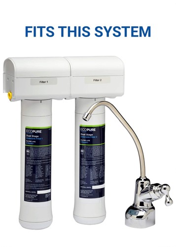 Dual Stage Under Sink Replacement Water Set (ECODWF) | NSF Certified | Fits E... - Picture 5 of 6