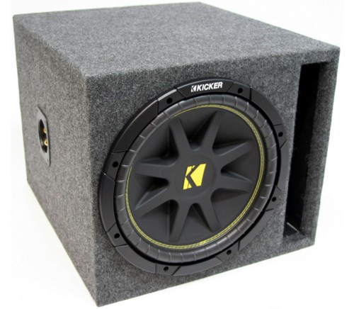 Kicker 12" Single Vented Subwoofer Box With 4 Ohms Voice Coil C12 Woofer New - Picture 1 of 3