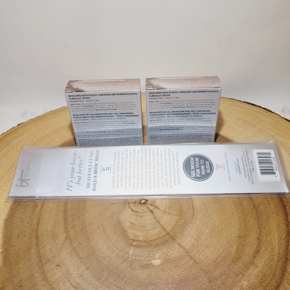 2x it Cosmetics Brow Power Powder (Universal Transforming Taupe) #12 Brow Brush - Image 2 of 4