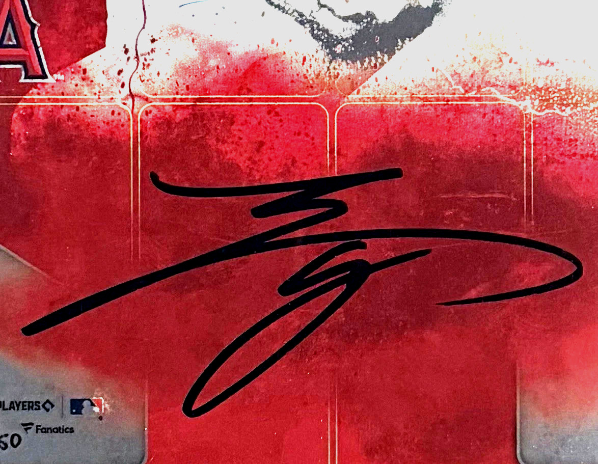 2021 SHOHEI OHTANI AUTOGRAPH 8X10 PHOTO PSA 10 LARGE AUTO FANATICS MLB /50 MVP view 2