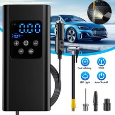 Tire Inflator Portable Air Compressor 150 PSI Fast Inflation Air Pump with Light