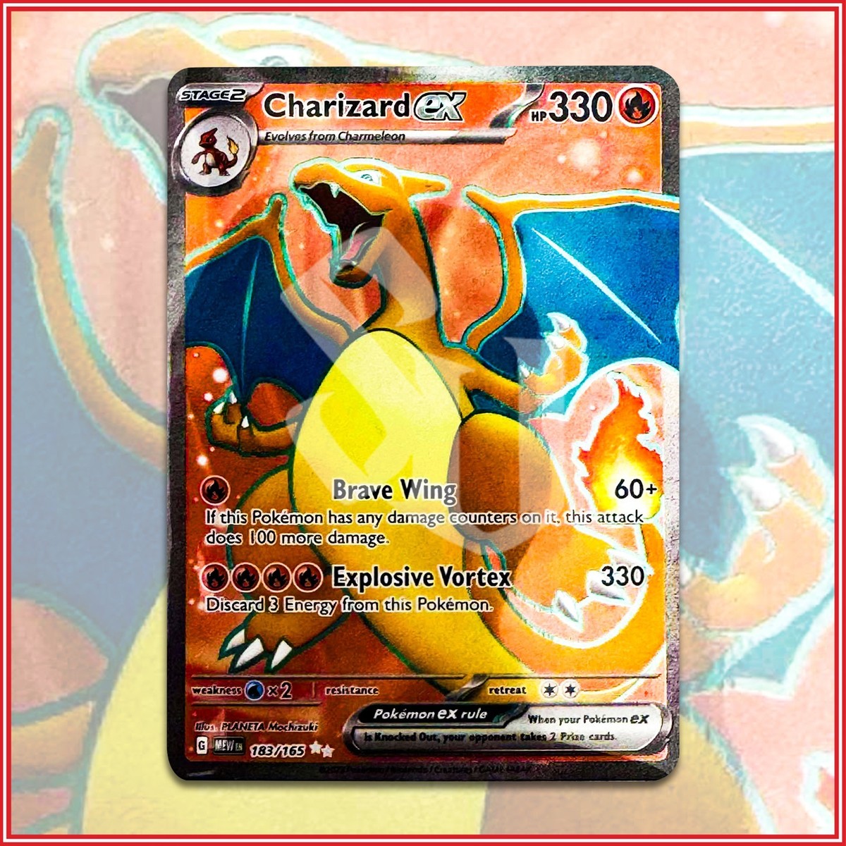 Pokemon TCG: Charizard ex Ultra Rare 183/197 NM MEW 151 Scarlet