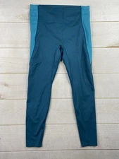 All in Motion Womens Leggings L Blue High Rise Blue Athleisure Pockets Gym