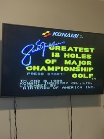 Jack Nicklaus Greatest 18 fori NES Nintendo Konami testato funzionante autentico