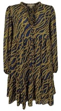 Michael Kors Women's Chain Print V Neck Dress