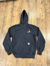 Carhartt Men's Rain Defender Jacket Sweatshirt Zip Hoodie Blue S Original Fit