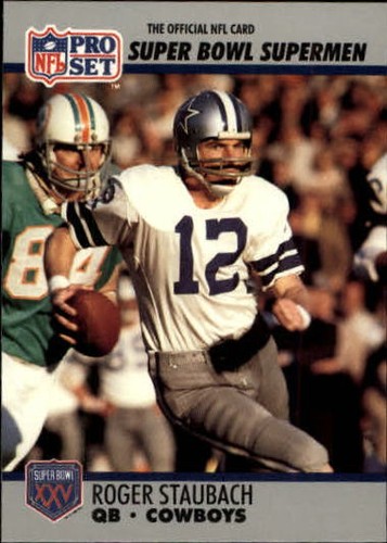 Roger Staubach #37 1990 Pro Set Super Bowl 160 card