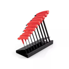 Ball End Hex T-Handle Key Set with Stand, 10-...