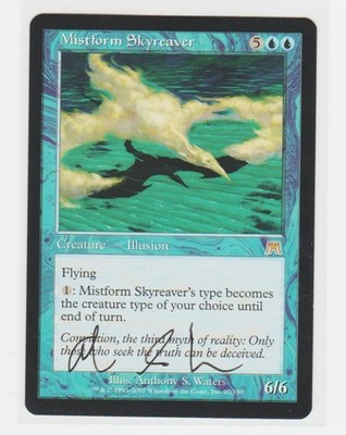 Magic the Gathering ~ Mistform Skyreaver ~ M/NM ~ Onslaught ~ Signed by Artist 1