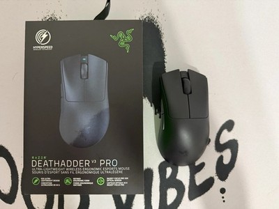 Razer Deathadder V3 Pro Black With 8k Dongle And  Super Glide Skates