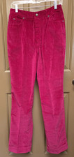Vintage 70s Calvin Klein Jeans Velvet Pant Womens Sz 30x33 Burgundy Casual