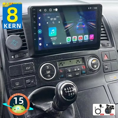 4+64G Android 15 Autoradio GPS FM RDS Carplay BT Für VW T5 Multivan Transporter