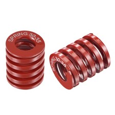 Die Spring, 30mm OD 35 mm Free Length 65Mn 1765N Load Capacity Red 2pcs