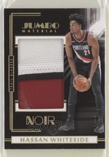 2019-20 Panini Noir Jumbo Material Prime 4/10 Hassan Whiteside #JM-HWH 0j8f