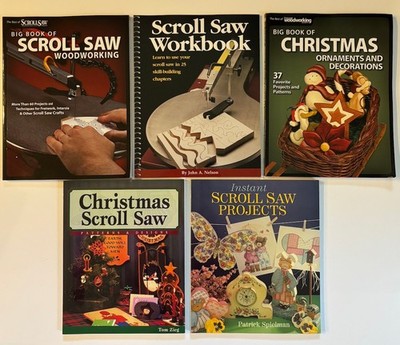 Scroll Saw Woodworking Patterns & Designs Lot of 5 Books Must See