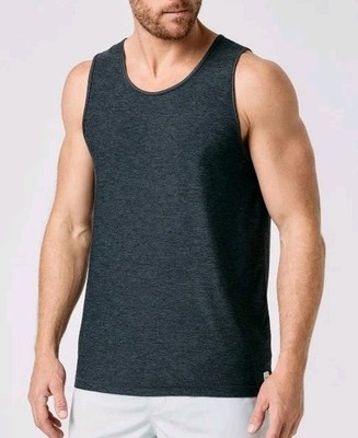 Vuori Strato Tech Tank Mens XL Charcoal Heather Performance Knit V173 Sleeveless