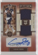 2022 Panini Legacy Futures Ruby 48/100 Carson Strong #FD-CS Dual Patch Auto 0u72