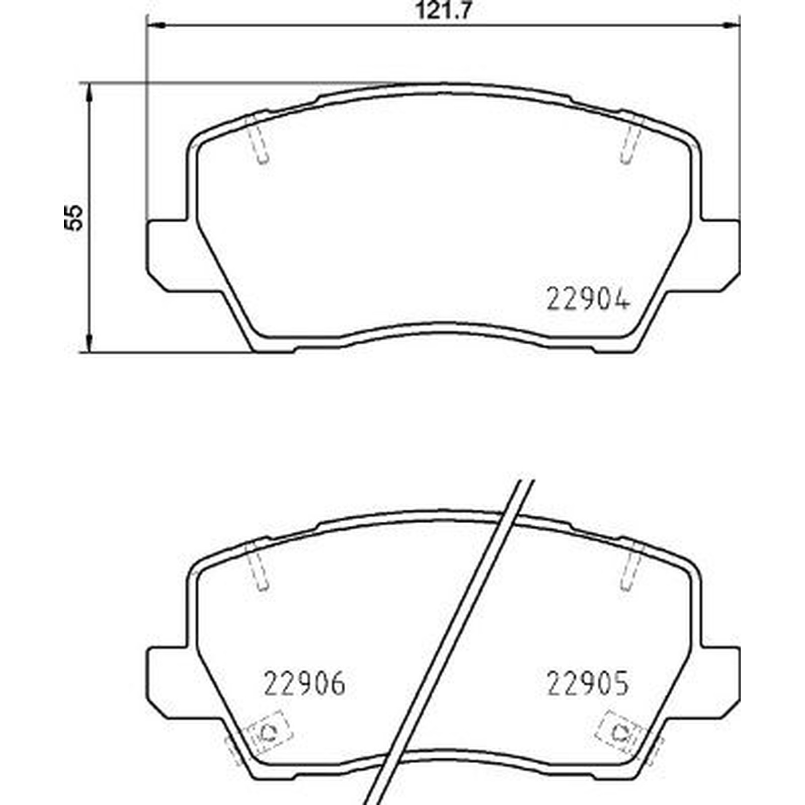Brembo Prime Brake Pad Set P30114 Fits Kia - Front Axle - Free Shipping