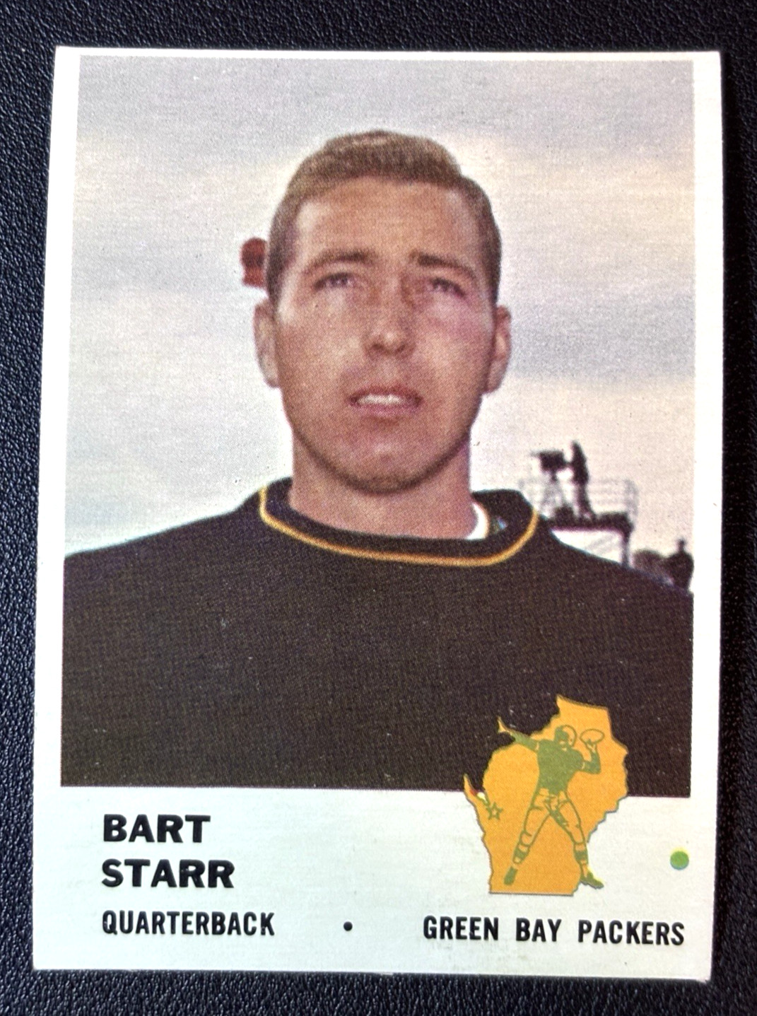 1961 Fleer Football Card #88 Bart Starr Green Bay Packers Card NM A2
