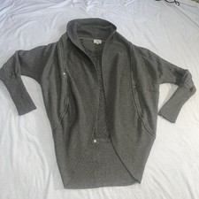 Wilfred Aritzia Gray Diderot Open Front Cardigan Sweater size XXS